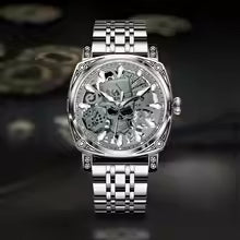 Glenaw Skull Series Top Brand Luxury Men's Watch Fashion Personality Fully Automatic Mechanical Popular Waterproof Watch