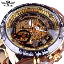 Winner Mechanical Sport Design Bezel Fashion Watch Mens Watches Top Brand Luxury Montre Homme Clock Men Automatic Skeleton Watch