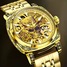 Glenaw Skull Series Top Brand Luxury Men's Watch Fashion Personality Fully Automatic Mechanical Popular Waterproof Watch